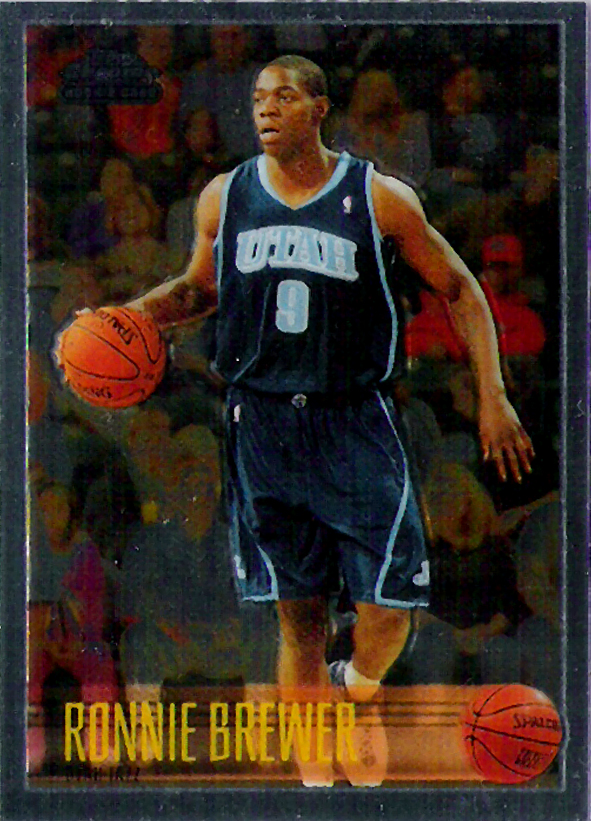 2006-07 Topps Chrome 1996-97 Variations #200 Ronnie Brewer RC Jazz!