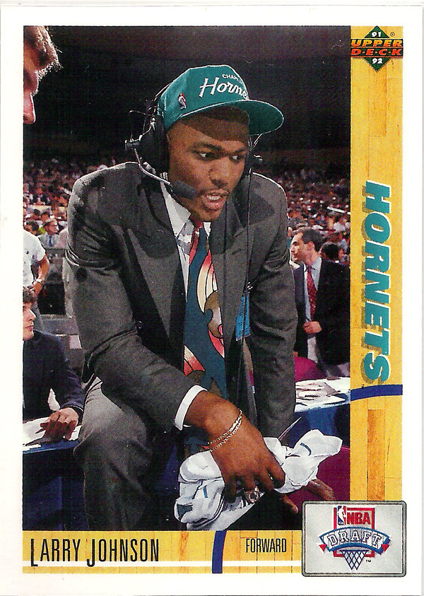 1991-92 Upper Deck #2 Larry Johnson RC Hornets!