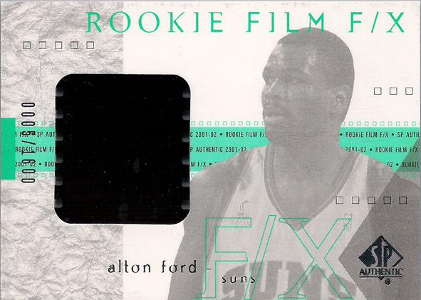 2001-02 SP Authentic #95 Alton Ford RC Rookie Film /1600 Suns!
