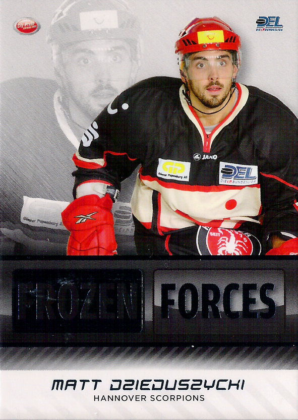 2009-10 DEL Playercards Frozen Forces Matt Dzieduszycki Scorpions!