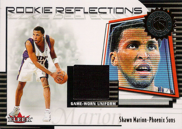 2000-01 Fleer Authority Rookie Reflections Uniform Shawn Marion Suns!