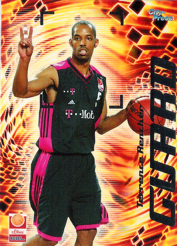 2002-03 BBL Playercards Guard Terrence Rencher Telekom Baskets Bonn!