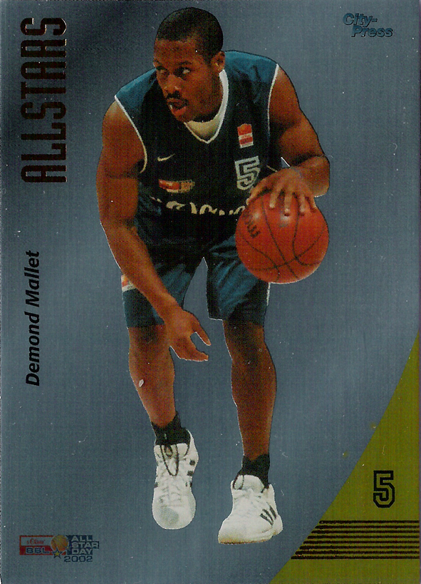 2002-03 BBL Playercards All-Stars Demond Mallet Braunschweig!