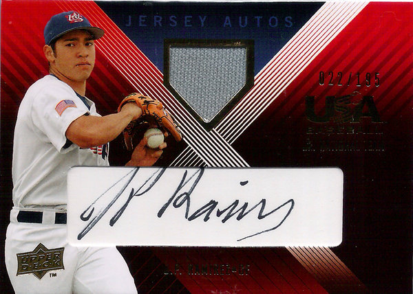 2008 USA Baseball Junior National Team Signature Jersey J.P. Ramirez /195