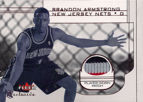 2001-02 Fleer Exclusive #127 Brandon Armstrong Patch RC /500 Nets!