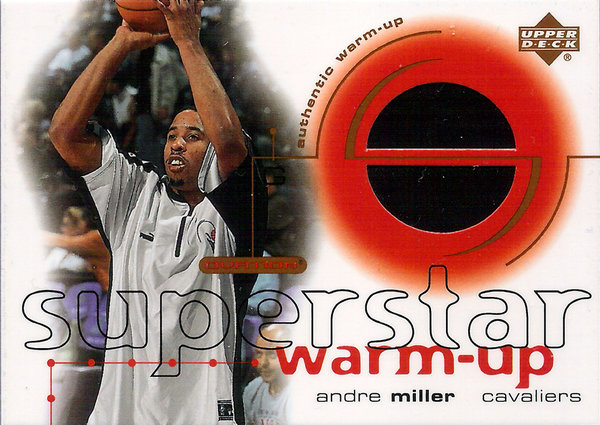2001-02 UD Ovation Superstar Warm-Ups Andre Miller Cavaliers!