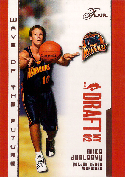 2002-03 Flair Wave of the Future #9 Mike Dunleavy Warriors!