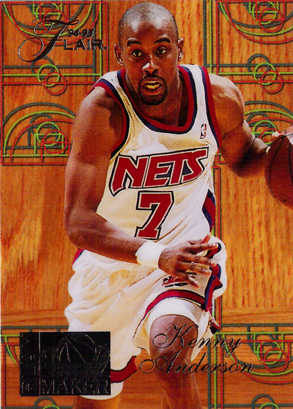 1994-95 Flair Playmakers #1 Kenny Anderson Nets!
