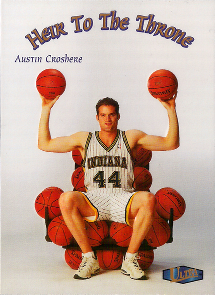 1997-98 Ultra Heir to the Throne #5 Austin Croshere Pacers!