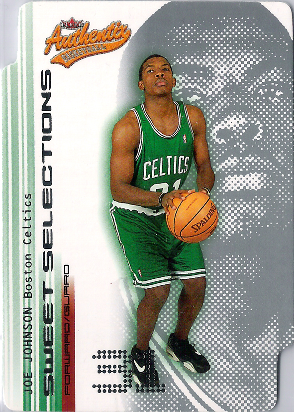 2001-02 Fleer Authentix Sweet Selections #10 Joe Johnson Celtics!