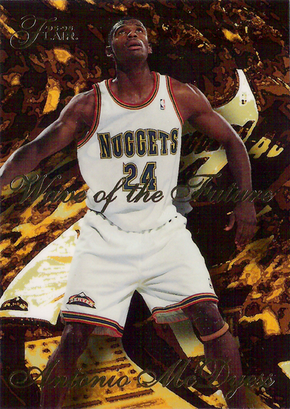 1995-96 Flair Wave of the Future #4 Antonio McDyess Nuggets!