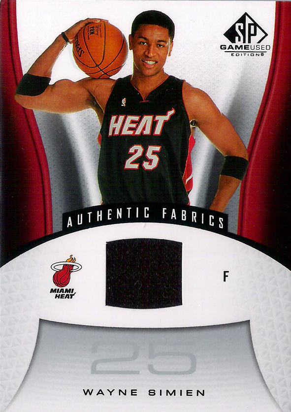 2006-07 SP Game Used #149 Wayne Simien Jersey Heat!
