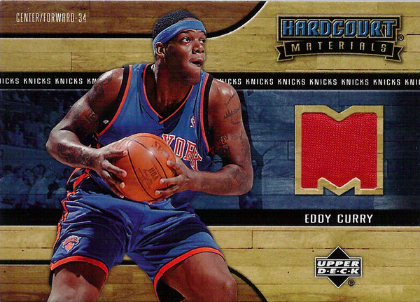 2006-07 UD Hardcourt Materials Eddy Curry Knicks!