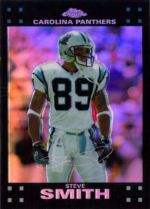 2007 Topps Chrome Refractors #TC130 Steve Smith Panthers!
