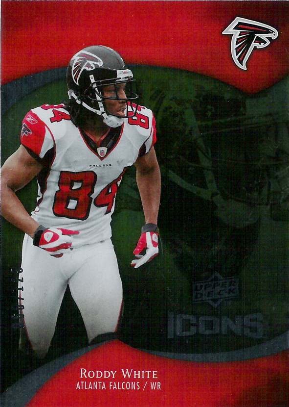 2009 UD Icons Gold Foil #100 Roddy White /125 Falcons!