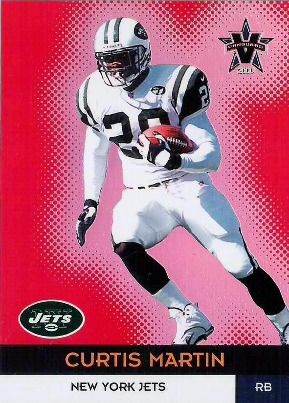 2000 Vanguard Premiere Date #42 Curtis Martin /138 Jets!