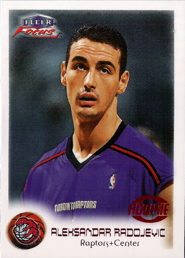 1999-00 Fleer Focus #122A Aleksandar Radojevic SP RC /999 Raptors!