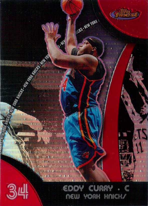 2007-08 Finest Refractors #6 Eddy Curry Knicks!