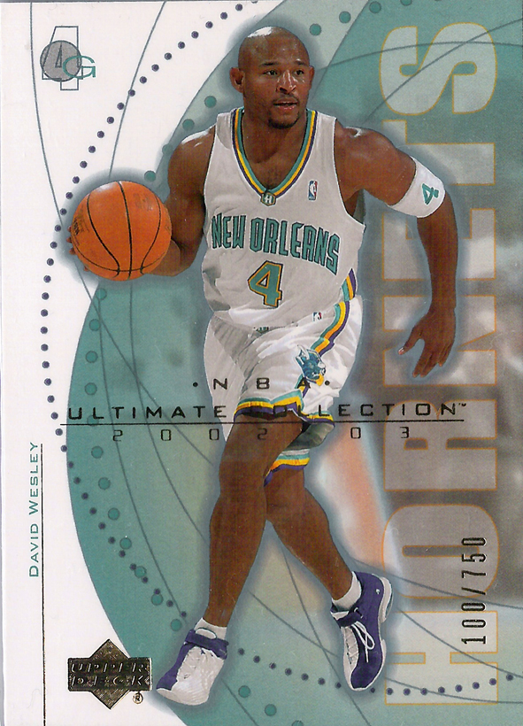 2002-03 Ultimate Collection #41 David Wesley /750 Hornets!
