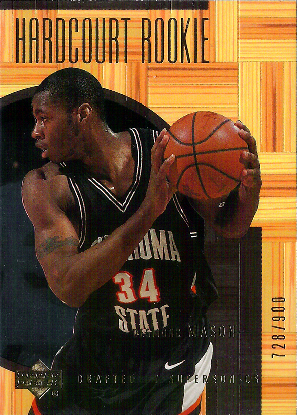 2000-01 UD Hardcourt #78 Desmond Mason RC /900 Sonics!