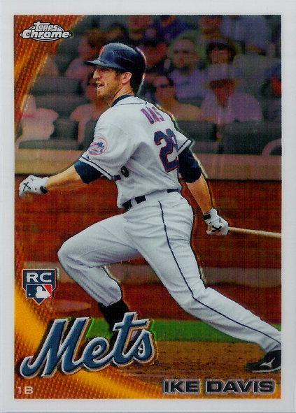 2010 Topps Chrome Wrapper Redemption Refractors #184 Ike Davis RC Mets!