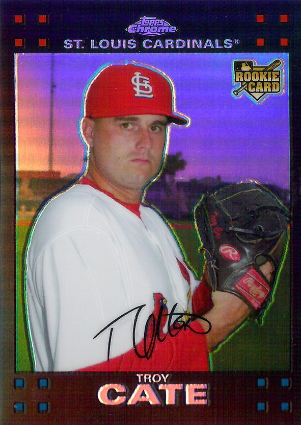2007 Topps Update Chrome #TRC49 Troy Cate RC /415 Cardinals!