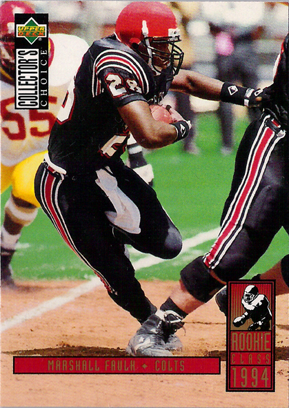 1994 Collector's Choice #14 Marshall Faulk RC Colts!