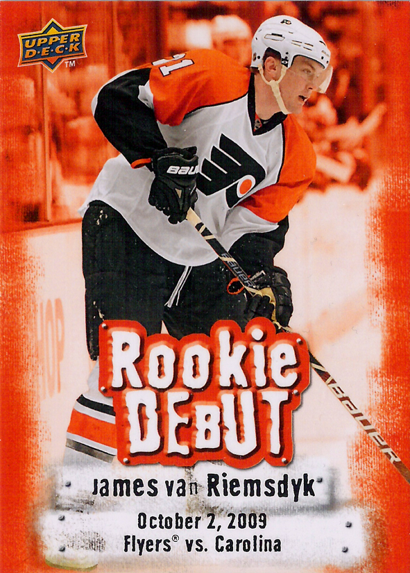 2009-10 Upper Deck Rookie Debuts #RD2 James Van Riemsdyk Flyers!