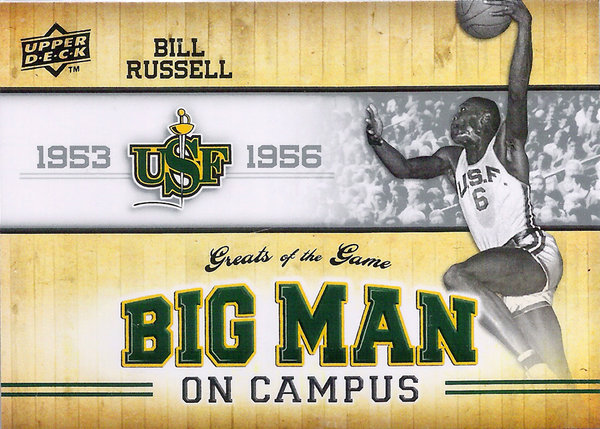 2009-10 Greats of the Game #118 Bill Russell Big Man On Campus USF