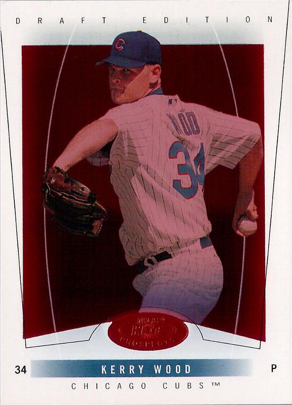 2004 Hot Prospects Draft Red Hot #24 Kerry Wood /150 Cubs!
