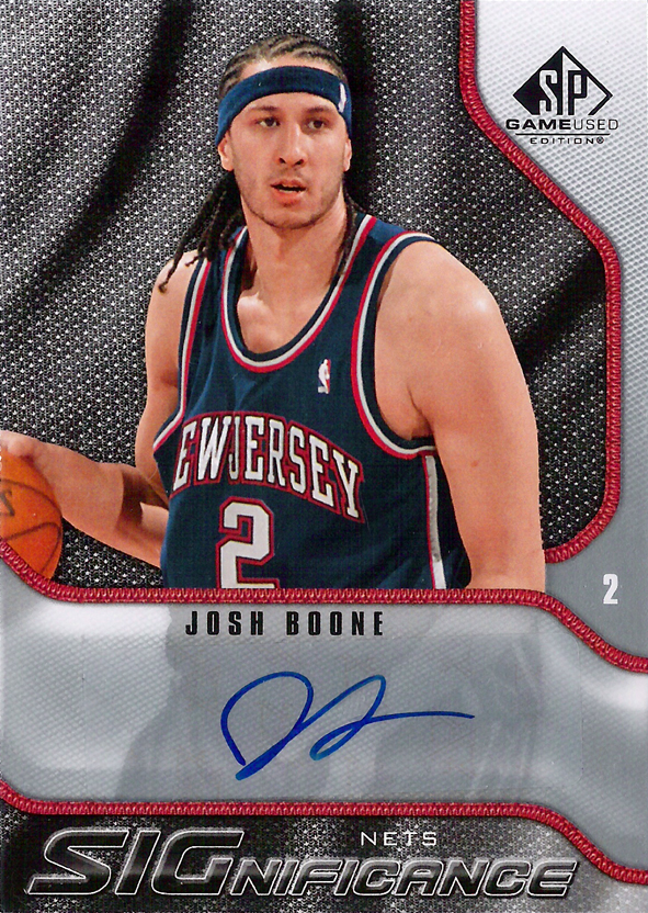 2009-10 SP Game Used SIGnificance Josh Boone AU Nets!