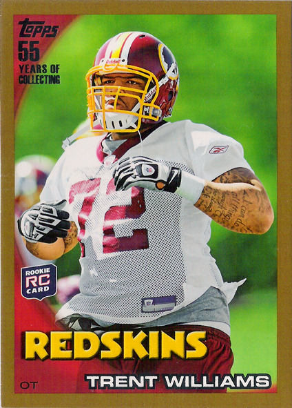 2010 Topps Gold #225 Trent Williams RC /2010 Redskins!