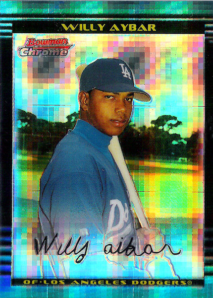2002 Bowman Chrome X-Fractors #260 Willy Aybar /250 Dodgers!