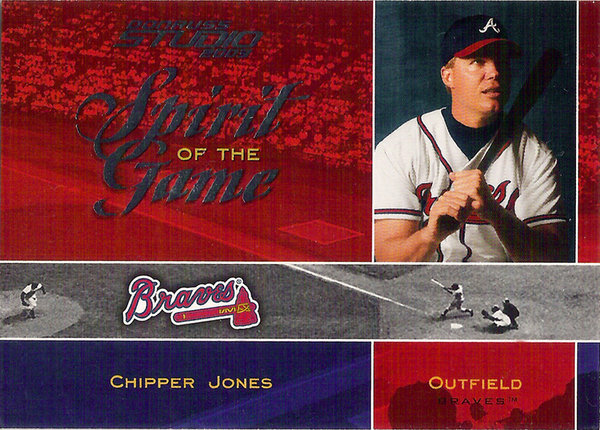 2003 Studio Spirit of the Game #19 Chipper Jones /1250 Braves!