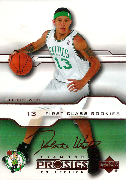 2004-05 Upper Deck Pro Sigs #114 Delonte West RC Celtics!