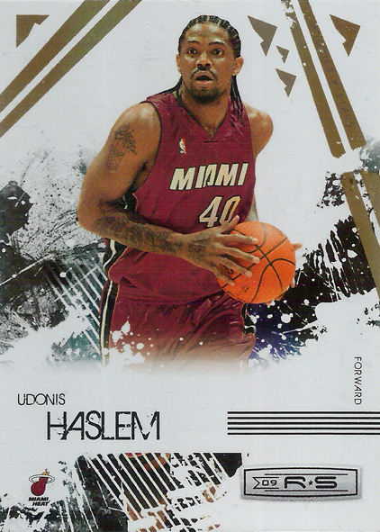 2009-10 Rookies and Stars Gold Holofoil #50 Udonis Haslem /250 Heat!