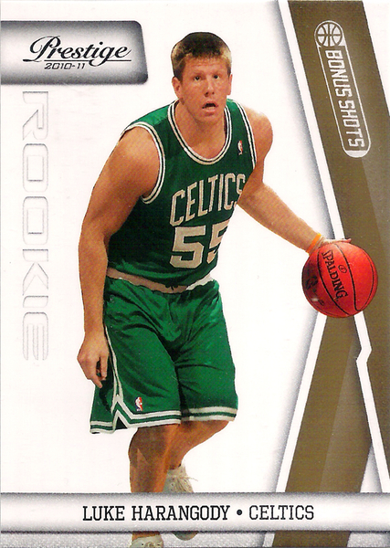 2010-11 Prestige Bonus Shots Gold #242 Luke Harangody RC /249 Celtics!
