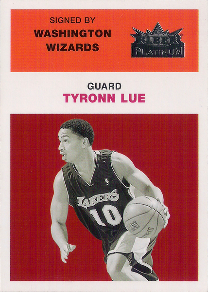 2001-02 Fleer Platinum Anniversary Edition #147 Tyronn Lue /201 Wizards!