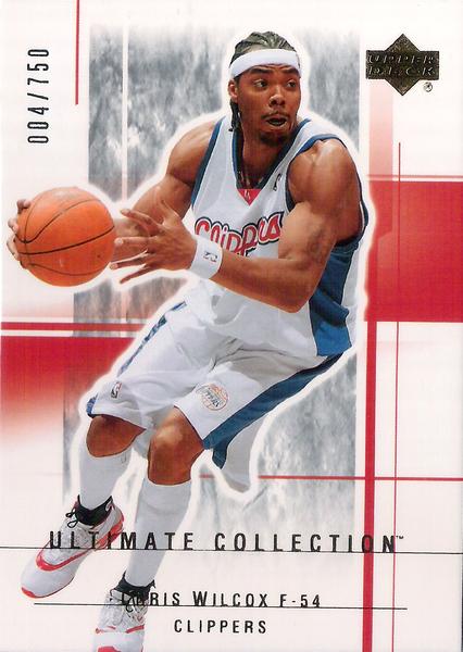 2003-04 Ultimate Collection #44 Chris Wilcox /750 Clippers!