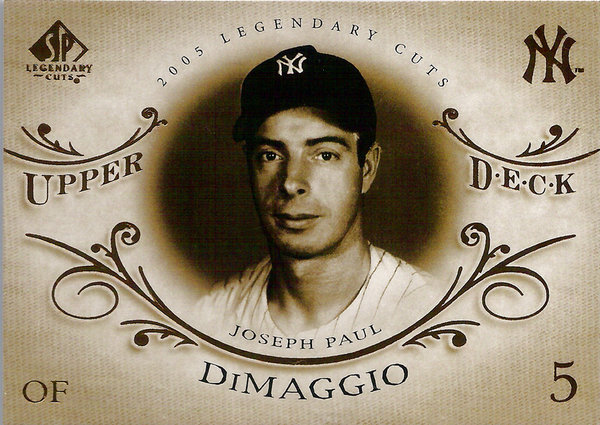 2005 SP Legendary Cuts #40 Joe DiMaggio Yankees!
