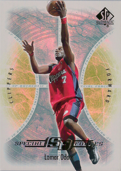 2000-01 SP Authentic Special Forces #SF6 Lamar Odom Clippers!