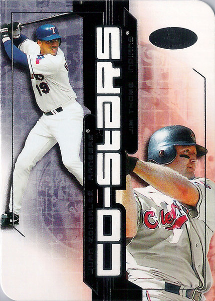 2002 Hot Prospects Co-Stars #4 Juan Gonzalez/Jim Thome Rangers/Indians!