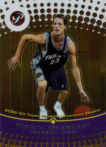 2002-03 Topps Pristine #94 Casey Jacobsen U RC /1499 Suns!