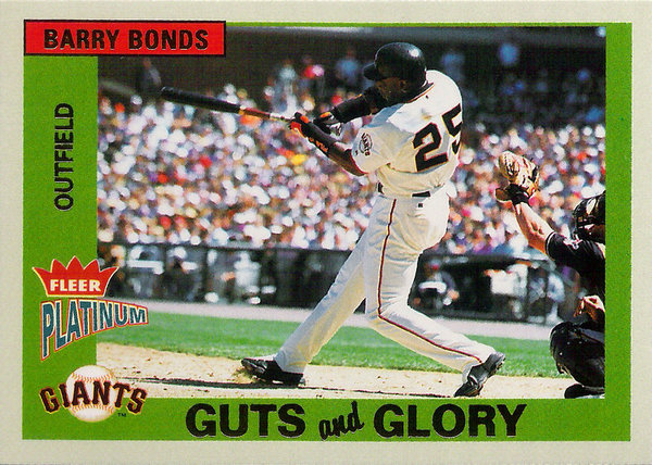 2003 Fleer Platinum Guts and Glory #5 Barry Bonds Giants!