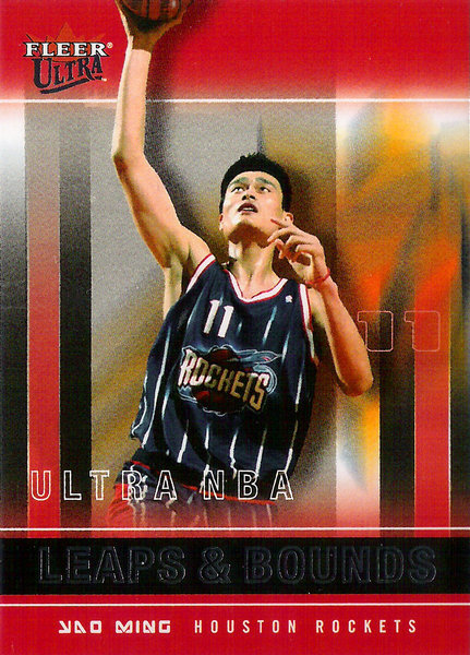 2003-04 Ultra Leaps and Bounds #12 Yao Ming /500 Rockets!