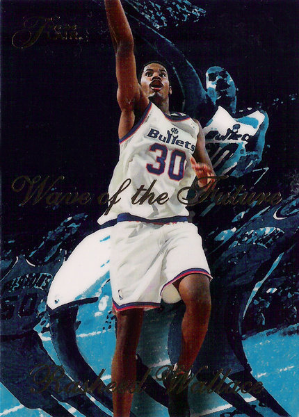 1995-96 Flair Wave of the Future #10 Rasheed Wallace Bullets!