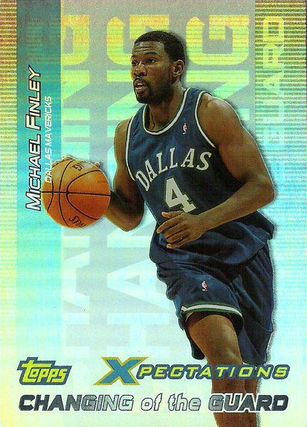 2001-02 Topps Xpectations Changing of the Guard #CG9 Michael Finley Mavericks!