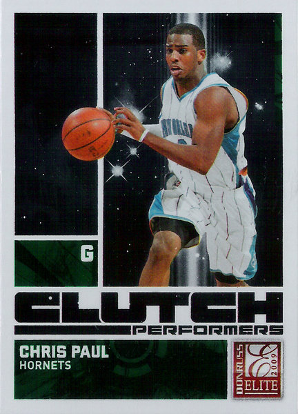 2009-10 Donruss Elite Clutch Performers Green #11 Chris Paul Hornets!