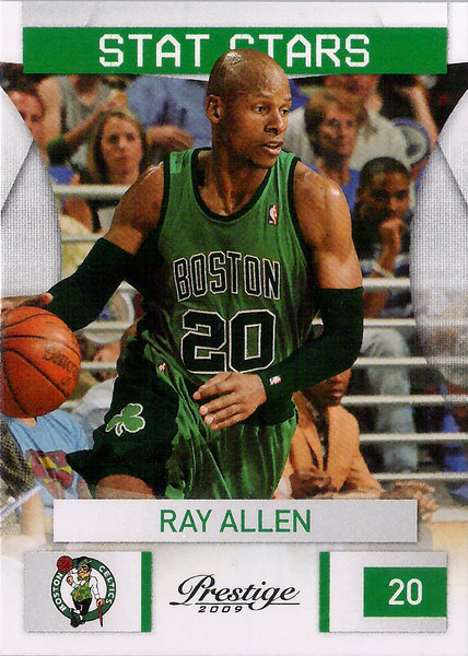 2009-10 Prestige Stat Stars #18 Ray Allen Celtics!