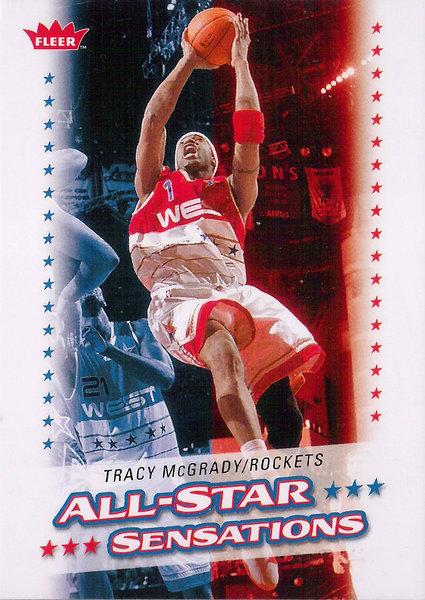 2008-09 Fleer All-Star Sensations #AS24 Tracy McGrady Rockets!